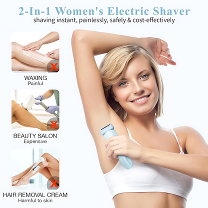 Allagu 2 in 1 Electric Bikini Trimmer for Women