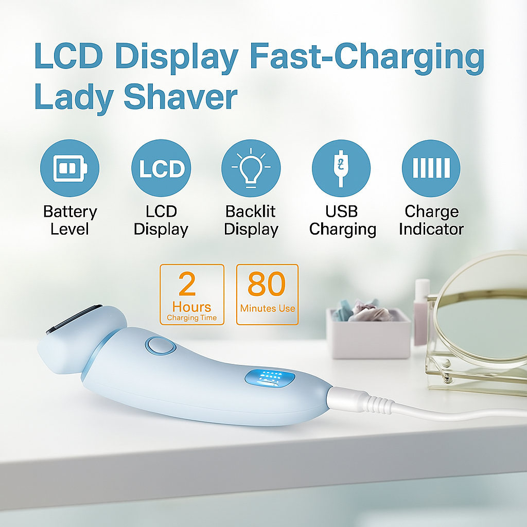 ALLAGU 2 in 1 Electric Bikini Trimmer for Women