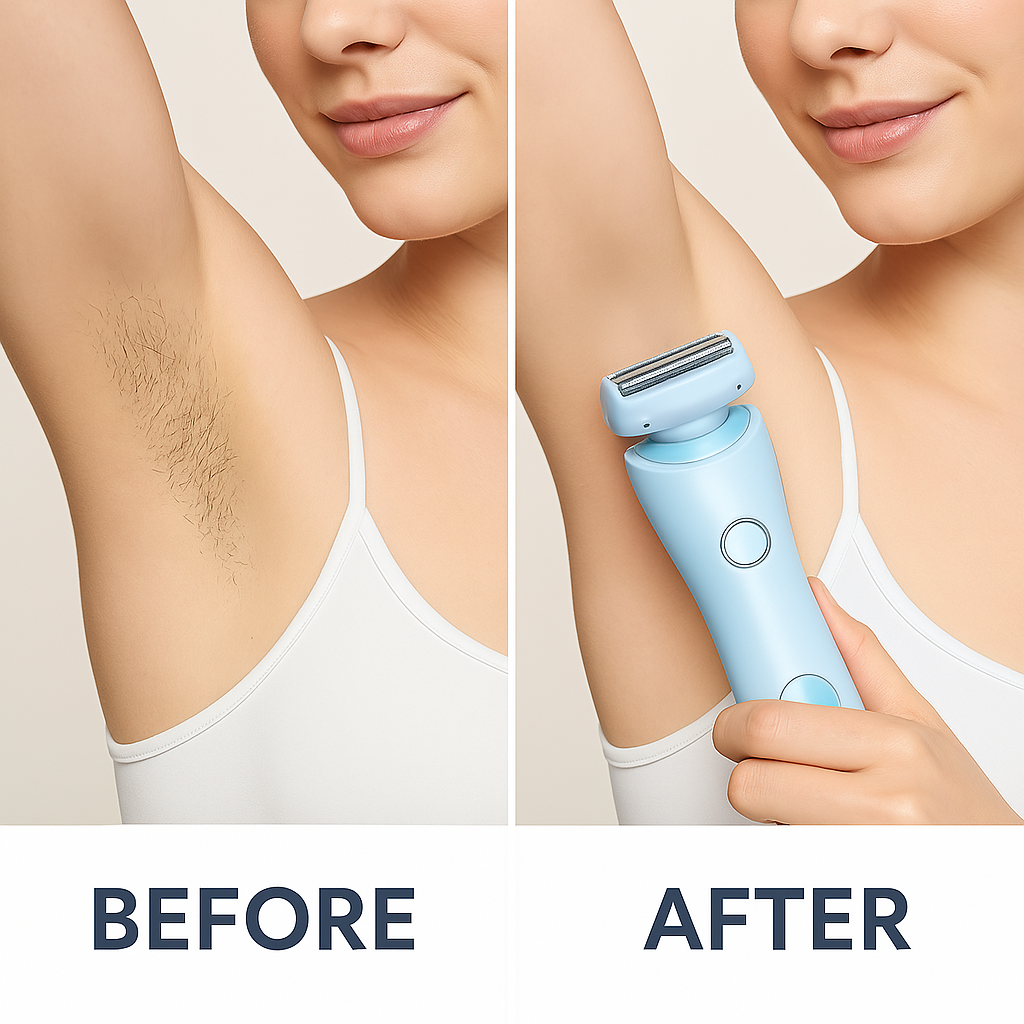 ALLAGU 2 in 1 Electric Bikini Trimmer for Women